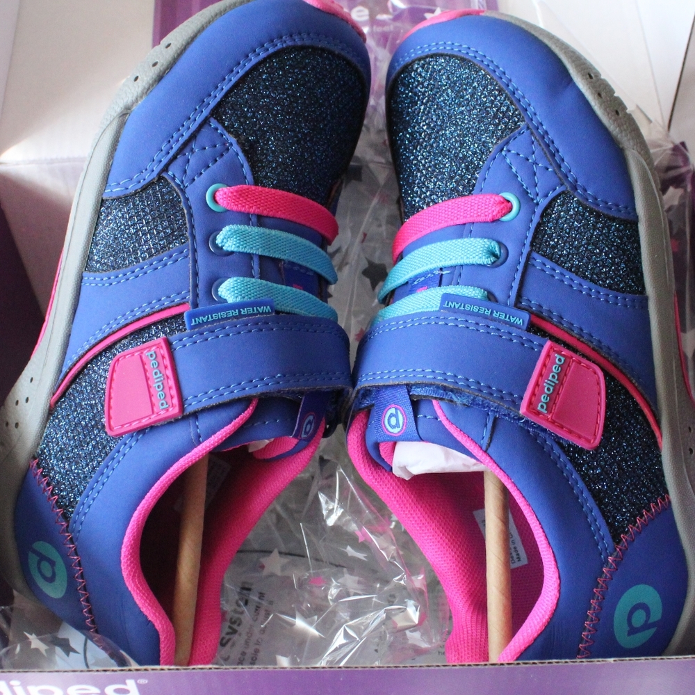pediped Justice Blue Fuchsia sneakers